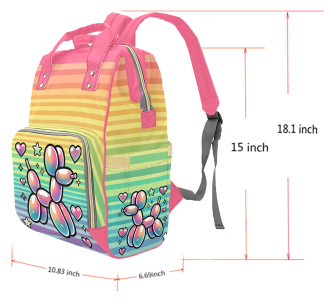 Retro Rainbow Jam Backpack